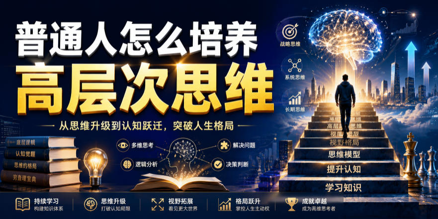 公众号付费文章:普通人怎么培养高层次思维-轻创终点站