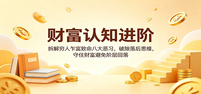 财富认知进阶：拆解穷人乍富致命八大恶习，破除落后思维，守住财富避免阶层回落-轻创终点站