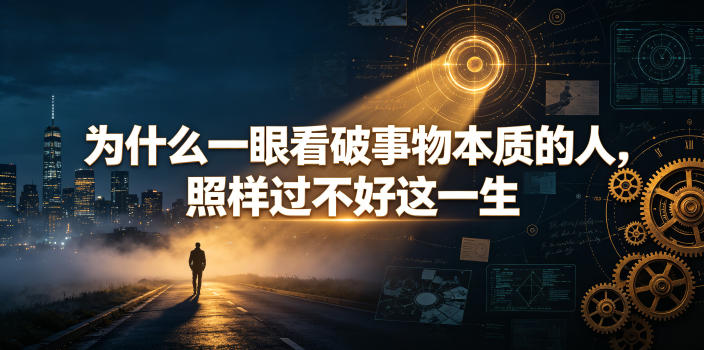 付费文章：为什么一眼看破事物本质的人，照样过不好这一生-轻创终点站