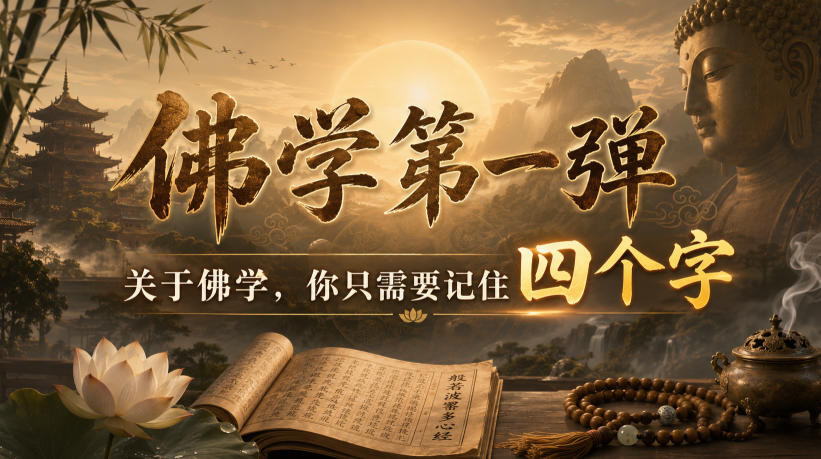 付费文章:佛学第一弹,关于佛学,你只需要记住四个字-轻创终点站