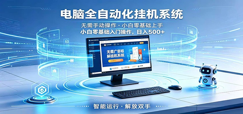 智能广告挂机无需值守，小白上手轻松实现每日增收-轻创终点站