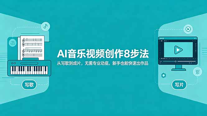 AI音乐视频创作8步法：从写歌到成片，无需专业功底，新手也能快速出作品-轻创终点站