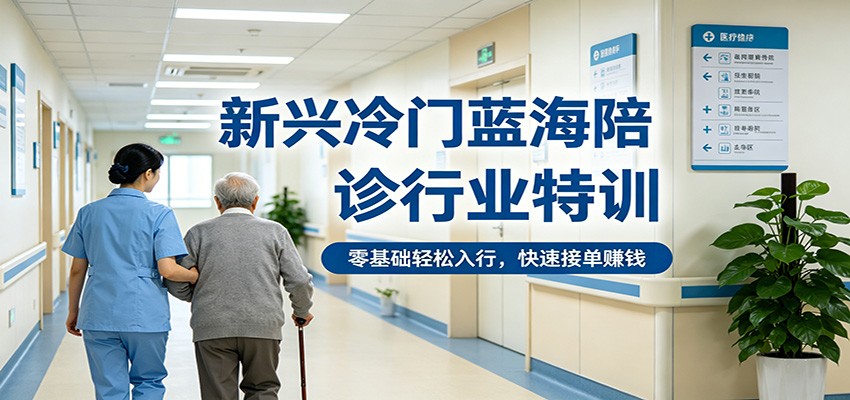 新兴冷门蓝海陪诊行业特训，零基础轻松入行，快速接单赚钱-轻创终点站