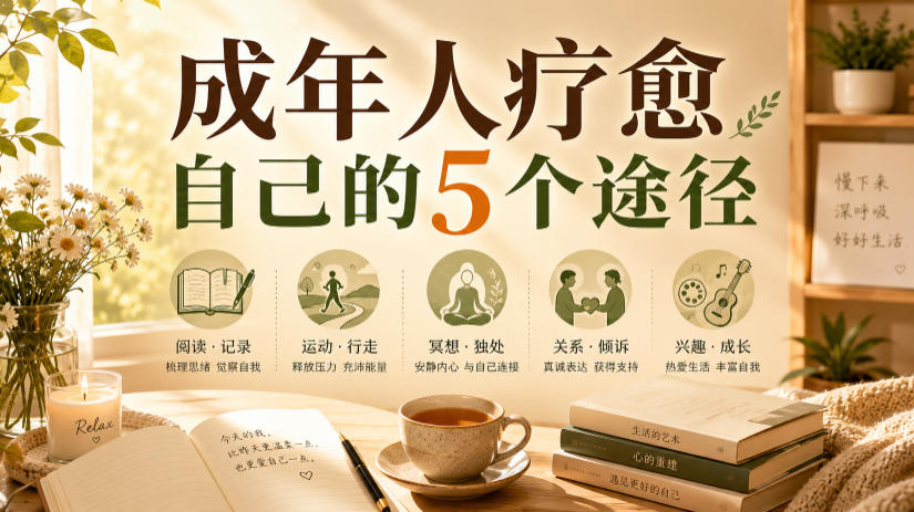 付费文章：成年人疗愈自己的5个途径-轻创终点站
