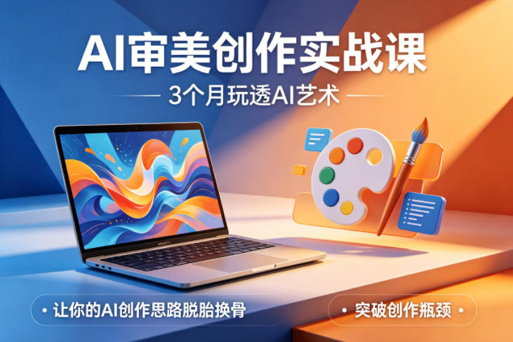 AI审美创作实战课,3个月玩透AI艺术,让你的AI创作思路脱胎换骨,突破创作瓶颈(更新0706)-轻创终点站
