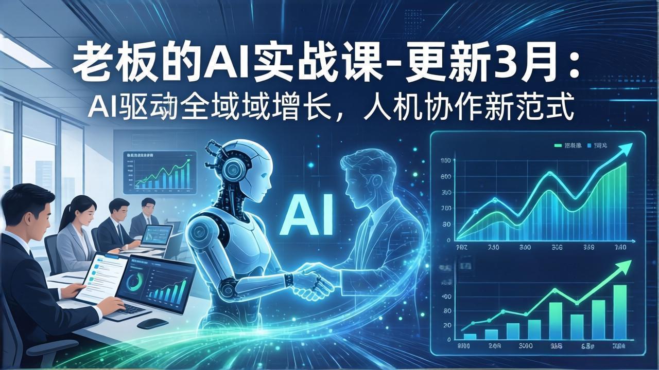 老板的AI实战课-更新3月：AI驱动全域增长，人机协作新范式，用AI提高企业效率、利润与竞争力-轻创终点站
