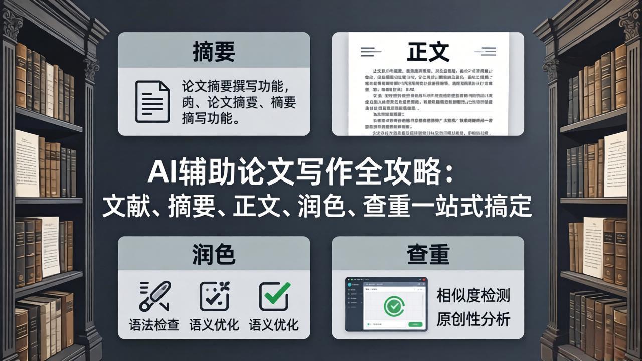 AI辅助论文写作全攻略：文献、摘要、正文、润色、查重一站式搞定-轻创终点站