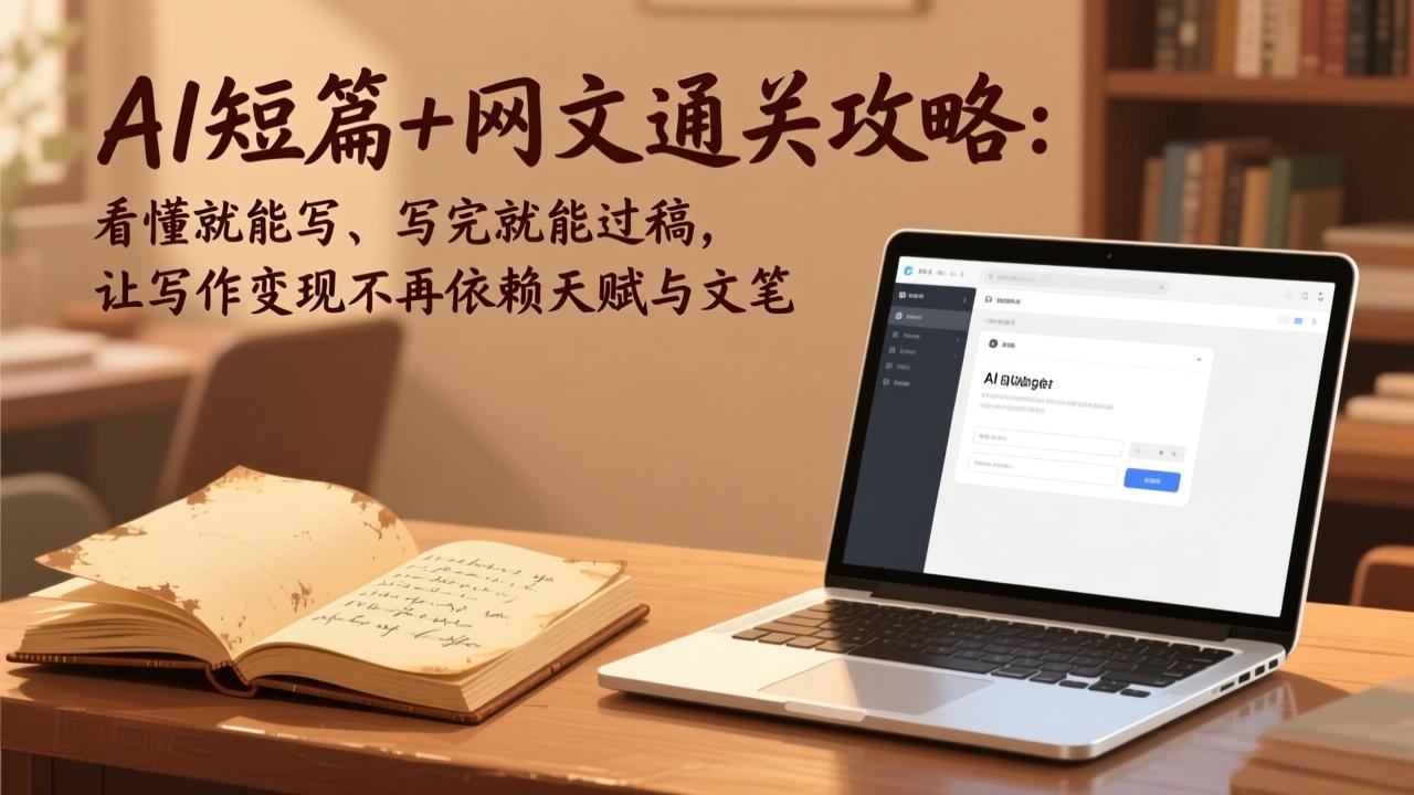 AI短篇+网文通关攻略-更新4月：看懂就能写、写完就能过稿，让写作变现不再依赖天赋与文笔-轻创终点站