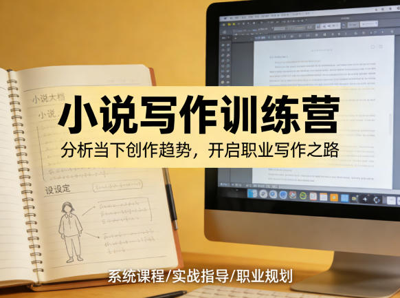 小说加写作训练营，带你分析如何在当下脱颖而出，开启你的职业创作之路-轻创终点站