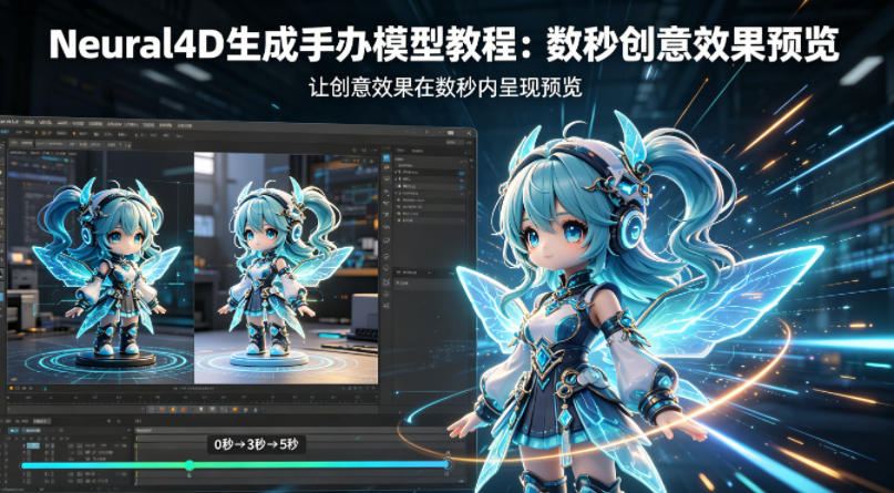 Neural4D生成手办模型教程，让创意效果在数秒内呈现预览-轻创终点站
