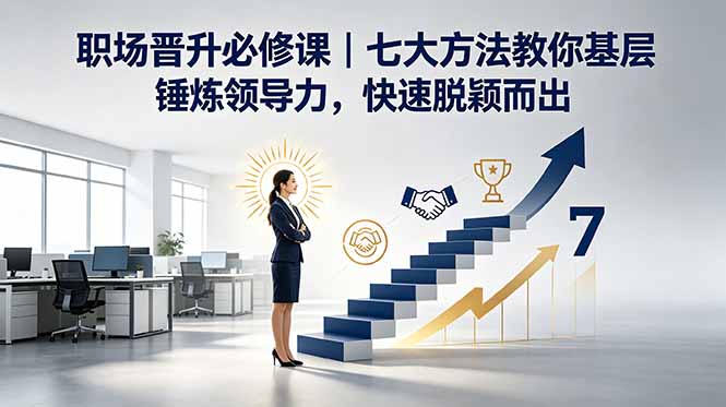 付费文章：职场晋升必修课｜七大方法教你基层锤炼领导力，快速脱颖而出-轻创终点站