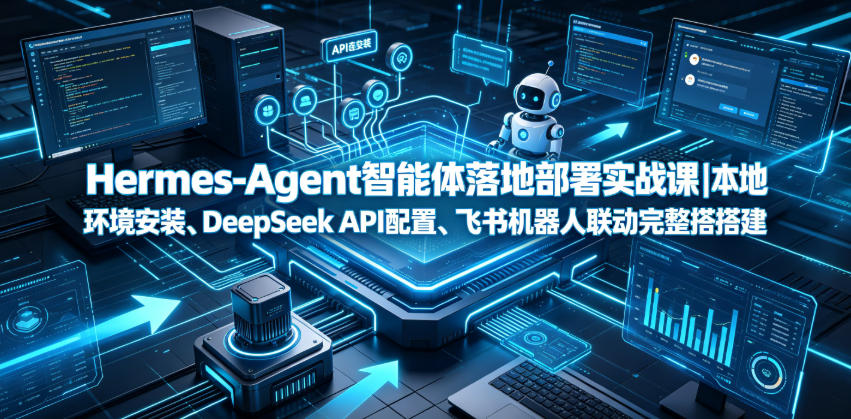 Hermes-Agent智能体落地部署实战课｜本地环境安装、DeepSeek API配置、飞书机器人联动完整搭建教程-轻创终点站