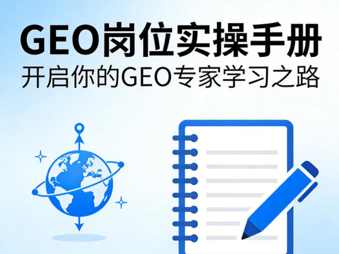 GEO岗位实操手册，开启你的GE0专家学习之路-轻创终点站