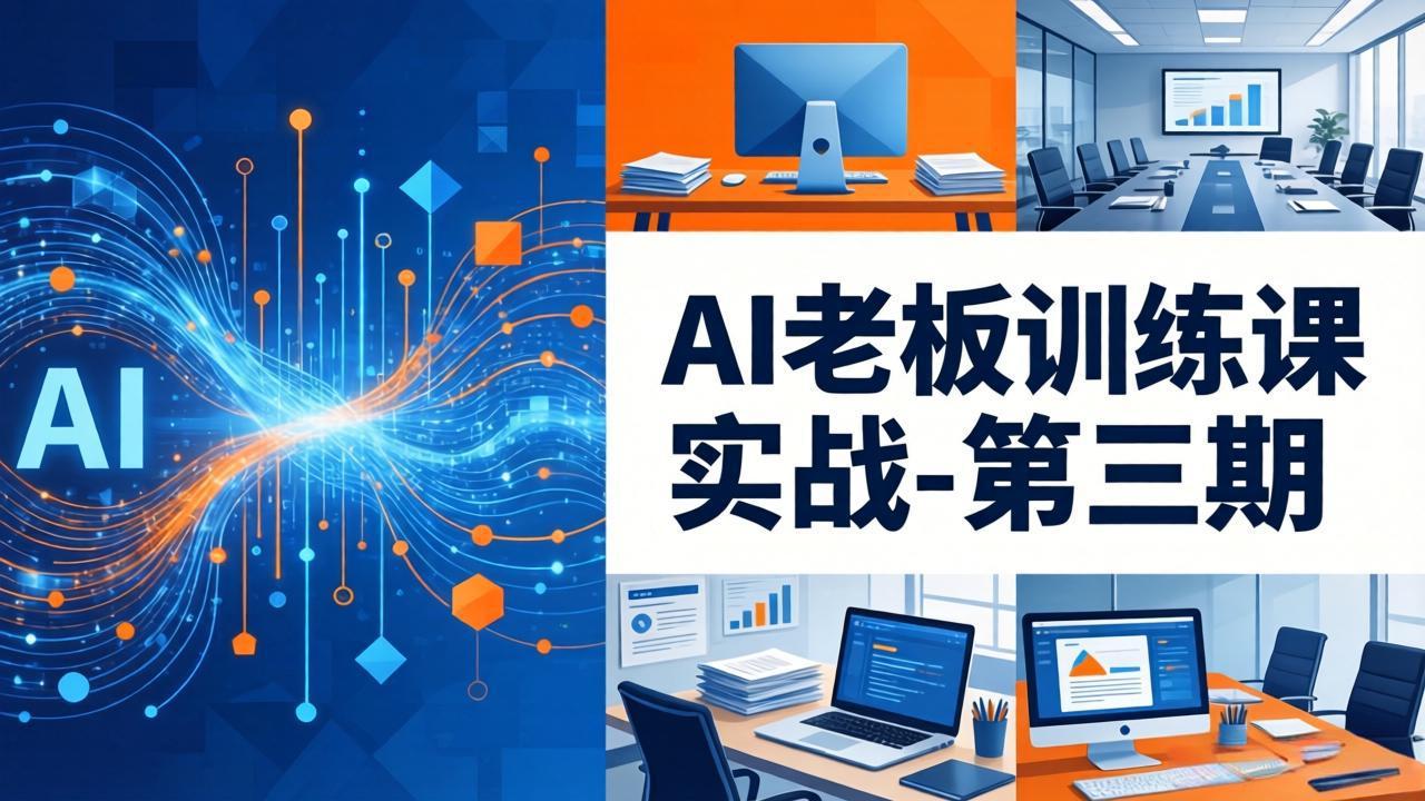 AI老板训练课实战-第三期：AI+内容应用落地教学，从0到1打通AI变现完整路径-轻创终点站
