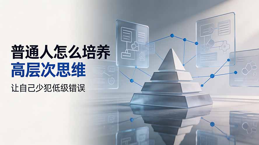 付费文章:普通人怎么培养高层次思维,让自己少犯低级错误-轻创终点站