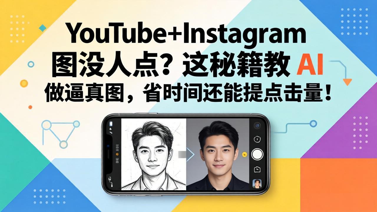 YouTube+Instagram图没人点？这秘籍教 AI 做逼真图，省时间还能提点击量-轻创终点站