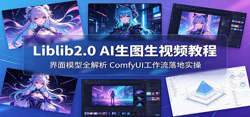 Liblib2.0 AI生图生视频教程：界面模型全解析，ComfyUI工作流落地实操-轻创终点站