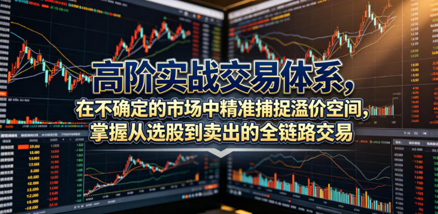 高阶实战交易体系,在不确定的市场中精准捕捉溢价空间,掌握从选股到卖出的全链路交易心法(更新6月)-轻创终点站