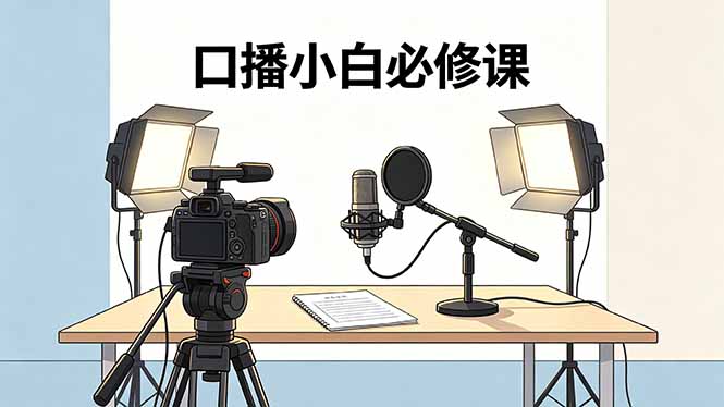 口播小白必修课：录像收音灯光设备+脚本撰写，搭专业级录制场景-轻创终点站
