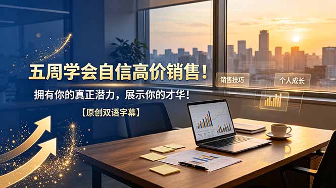 五周学会自信高价销售！拥有你的真正潜力，展示你的才华！【原创双语字幕】-轻创终点站