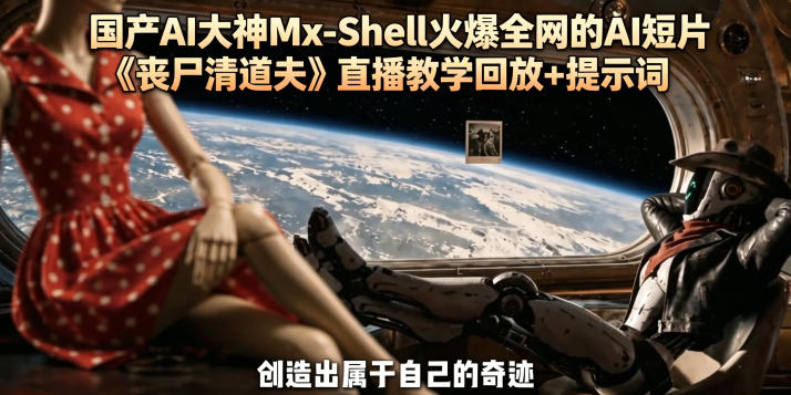 国产AI大神Mx-Shell火爆全网的AI短片《丧尸清道夫》直播教学回放+提示词-轻创终点站