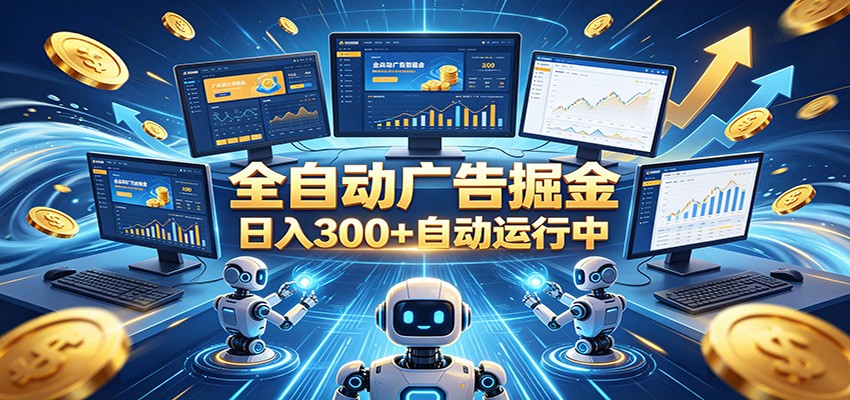 自动广告G机,日入300+,正规平台,广告浏览获益,时间自由,适合各类人群日常增收-轻创终点站