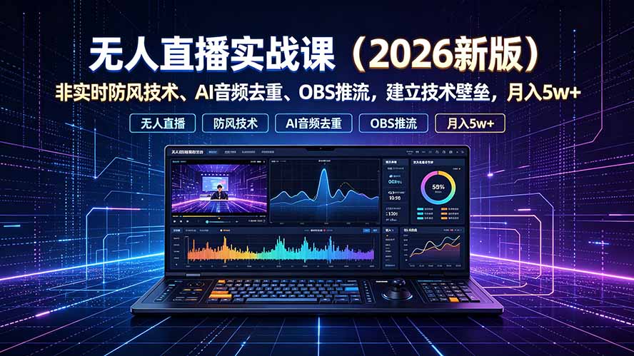 无人直播实战课(更新7月-轻创终点站