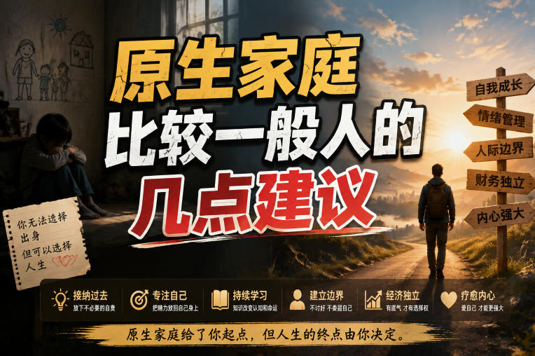 付费文章：给原生家庭比较一般人的几点建议-轻创终点站