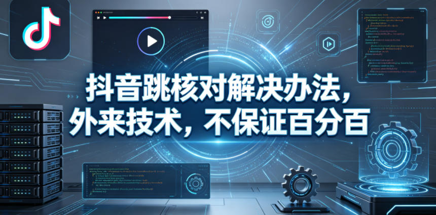 抖音跳核对解决办法，外来技术，不保证百分百-轻创终点站