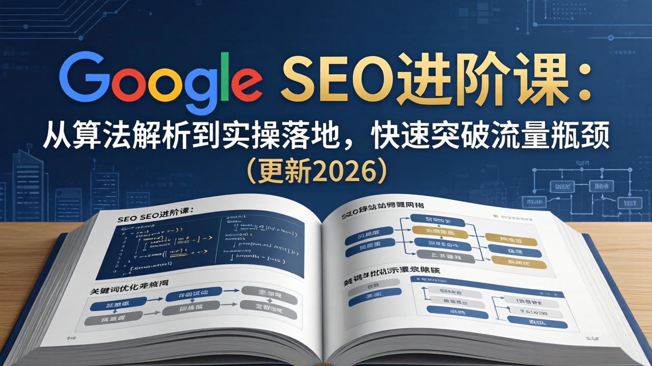 Google SEO进阶课：从算法解析到实操落地，快速突破流量瓶颈(更新2026-轻创终点站