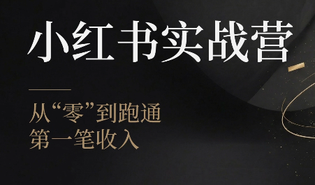 金金老师·小红书实战营-轻创终点站