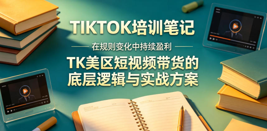 视界跨境TIKTOK4月17培训笔记，在规则变化中持续盈利，TK美区短视频带货的底层逻辑与实战方案【文档】-轻创终点站