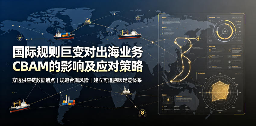 国际规则巨变对出海业务CBAM的影响及应对策略,帮助企业穿透供应链数据堵点,规避合规风险-轻创终点站