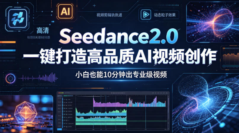 Seedance2.0一键打造高品质AI视频创作，小白也能10分钟出专业级视频-轻创终点站