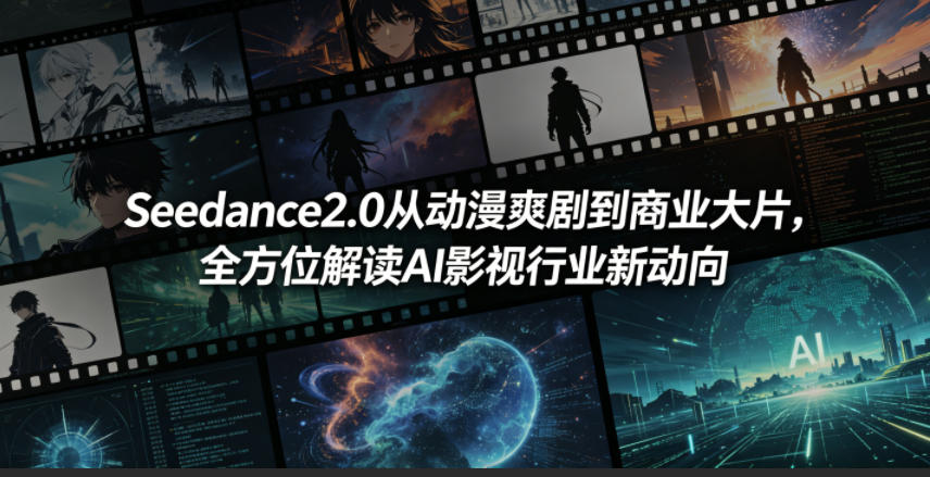 Seedance2.0从动漫爽剧到商业大片，全方位解读AI影视行业新动向-轻创终点站