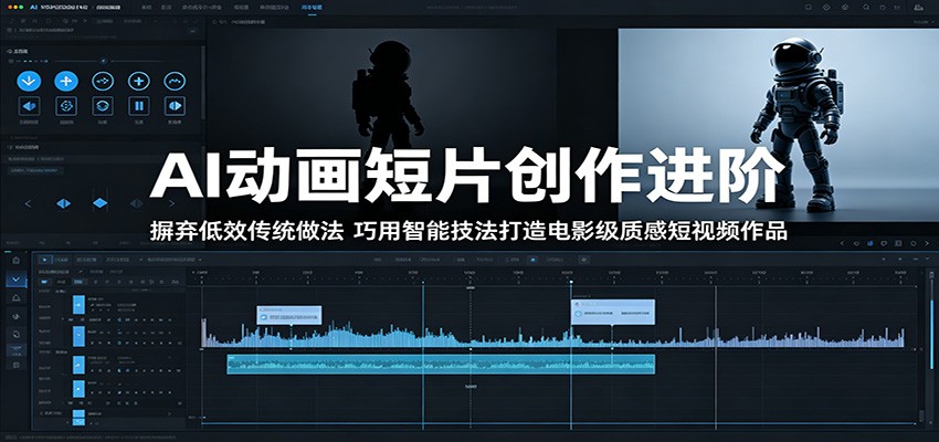 AI动画短片创作进阶：摒弃低效传统做法，巧用智能技法打造电影级质感短视频作品-轻创终点站