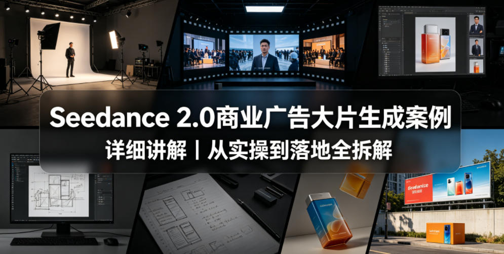 Seedance 2.0商业广告大片生成案例详细讲解｜从实操到落地全拆解-轻创终点站