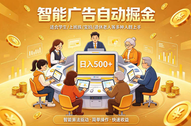 2026年最好做的项目:自动掘金项目,小白轻易上手,单日轻松收入500+【揭秘】-轻创终点站