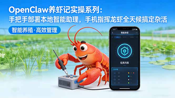 OpenClaw养虾记实操系列-更新：手把手部署本地智能助理，手机指挥龙虾全天候搞定杂活-轻创终点站