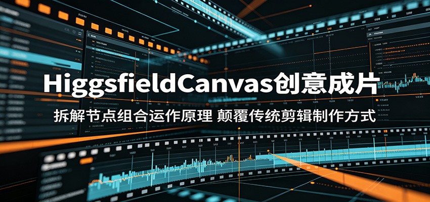 HiggsfieldCanvas创意成片：拆解节点组合运作原理，颠覆传统剪辑制作方式-轻创终点站