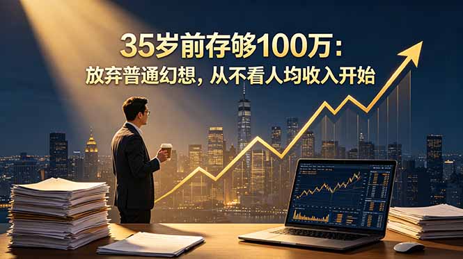 35岁前存够100万：放弃普通幻想，从不看人均收入开始-轻创终点站