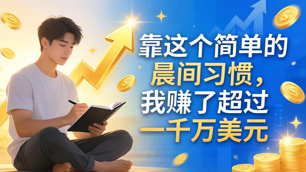 付费文章：靠这个简单的晨间习惯，我赚了超过一千万美元-轻创终点站