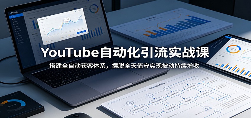 YouTube自动化引流实战课：搭建全自动获客体系，摆脱全天值守实现被动持续增收-轻创终点站