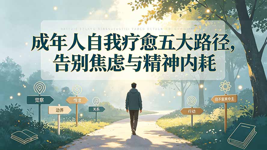 付费文章:成年人自我疗愈五大路径,告别焦虑与精神内耗-轻创终点站