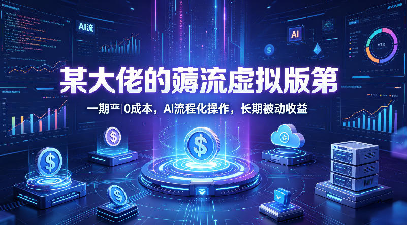 某大佬的薅流虚拟版第一期丨0成本，AI流程化操作，长期被动收益-轻创终点站