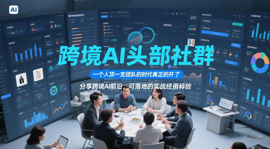 跨境AI头部社群,一个人顶一支团队的时代真正的开始了,分享跨境AI前沿,可落地的实战经验(更新6月29日)-轻创终点站
