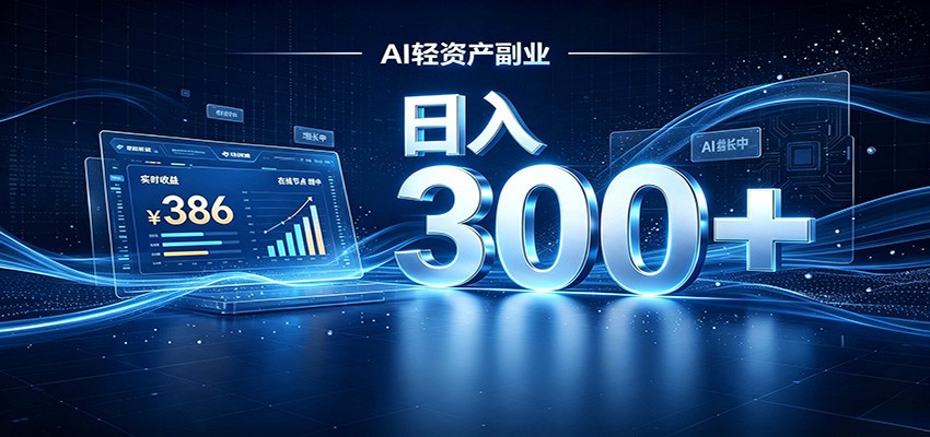 2026 AI轻资产风口,Token中转站小白可入局,日入300+-轻创终点站