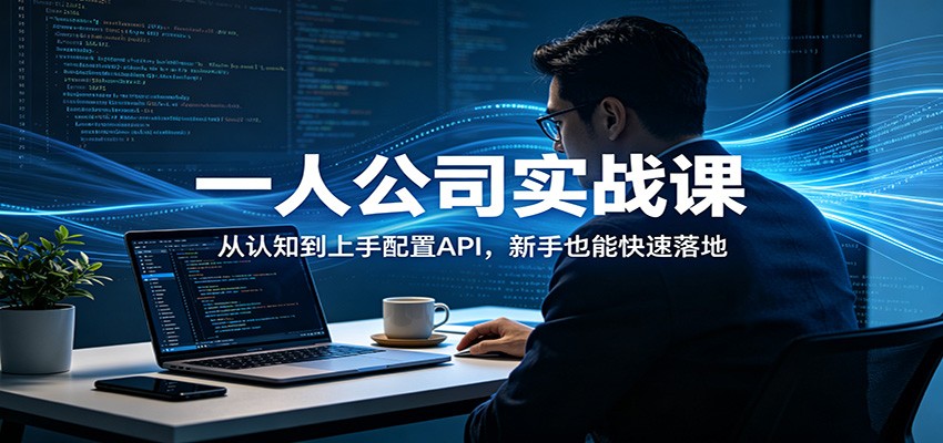 一人公司实战课：从认知到上手配置API，新手也能快速落地-轻创终点站