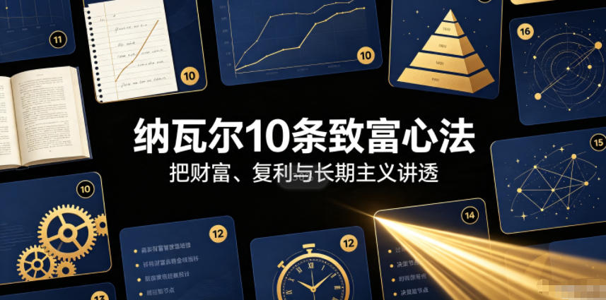 付费文章:纳瓦尔10条致富心法-轻创终点站