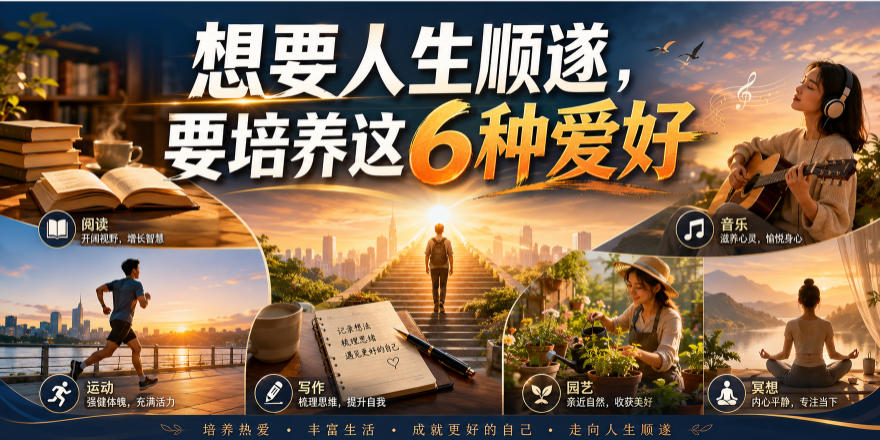 公众号付费文章:想要人生顺遂,要培养这6种爱好-轻创终点站